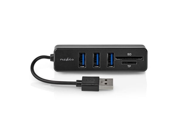 Nedis - Hubb - 3 x USB 2.0 - skrivbordsmodell