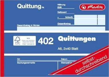 Herlitz 886622, 80 arkkia, A6, Valkoinen