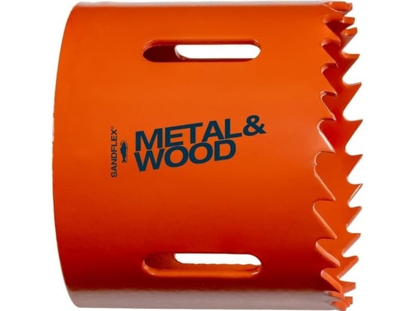 Bahco 3830-37-C, Enkelt, Bor, Metall, Plast, Rustfritt stål, Stål, Tre, Oransje, Koboltstål, Bimetall