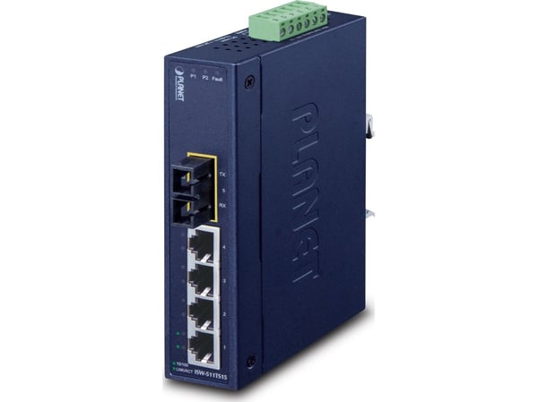 PLANET ISW-511TS15, Hallitsematon, L2, Fast Ethernet (10/100), Täysin kaksipuolinen, Seinäkiinnitteinen