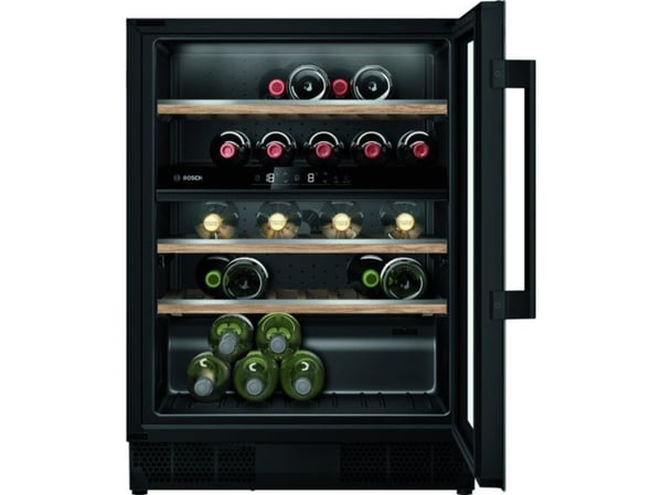 Bosch Serie 6 KUW21AHG0, Kiinteä, 44 pullo(a), 60 W, G, Sisätilojen valo, Musta