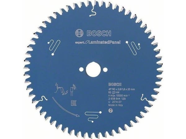 Bosch RUNDSAVKL 190X20X2,6MM 60T EXP LAMINOITU