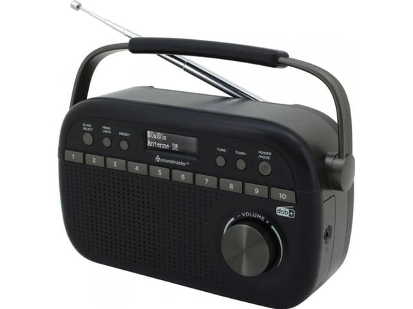 Soundmaster DAB280 bærbar radio analog og digital svart
