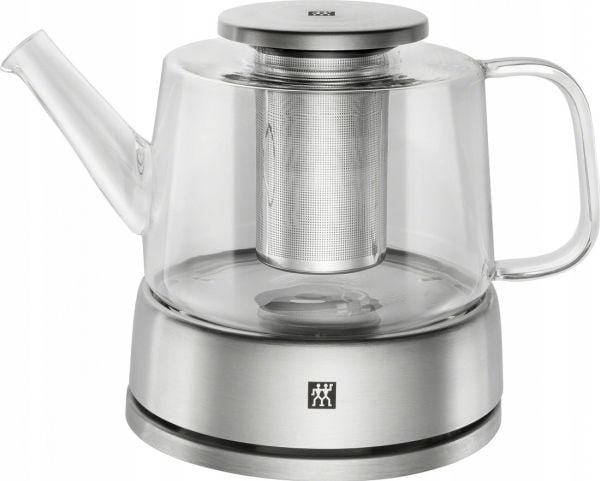 ZWILLING SORRENTO, Enkel tekanne, 800 ml, Rustfritt stål, Transparent, Glass, Silikon, Rustfritt stål, Infusjonsfilter, Rustfritt stål