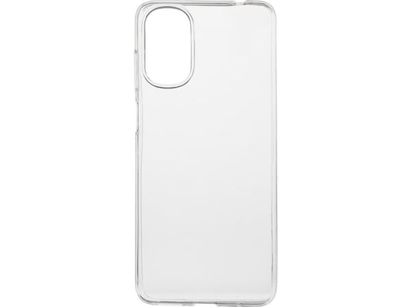 eSTUFF - Bakdeksel til mobiltelefon - termoplastisk polyuretan (TPU) - gjennomsiktig - for Motorola Moto G22