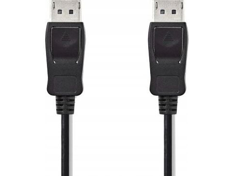Nedis CCGB37010BK20, 2 m, DisplayPort, DisplayPort, Hankjønn, Hankjønn, 3840 x 2160 piksler