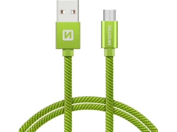 Swissten 71522202, 1,2 m, USB A, Micro-USB B, USB 2.0, 480 Mbit/s, Harmaa