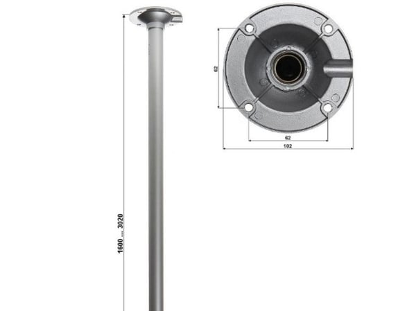 Teleskopisk takstativ for kameraer BR-150X300 Teleskopisk takstativ for kameraer BR-150X300
