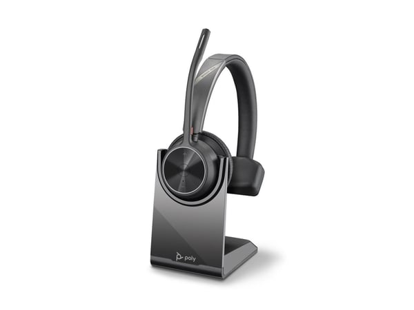 POLY Voyager 4310 UC, Trådløs, Kontor/kundesenter, 122 g, Hodesett, Sort