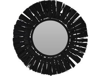 Home Styling Collection veggspeil svart rund 32 cm