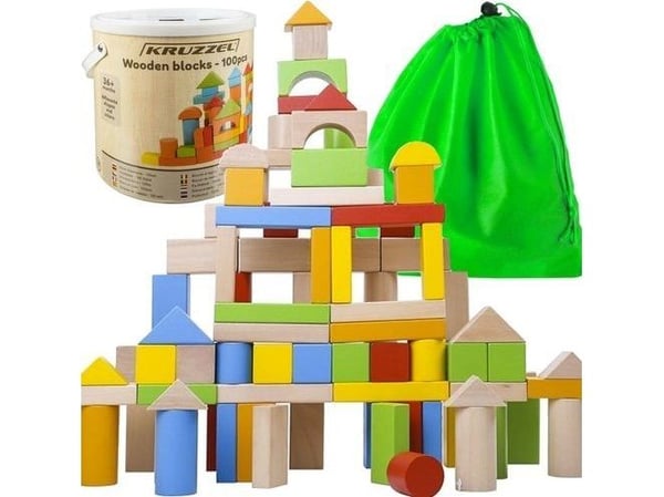 Kruzzel Träklossar - 100 st Kruzzel 22666