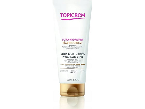 Topicrem Moisturizing Selftanning Milk Ultramoisturizing Progressive Tan 200 Ml