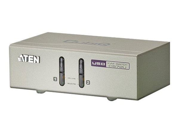 ATEN CS72U - KVM-kytkin - 2 x KVM-portti(t) - 1 lokalbruger - työpöytätietokoneet