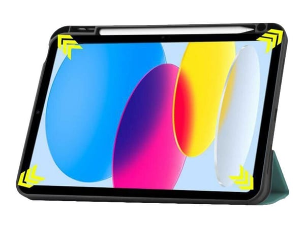 CoreParts - Lommebok for nettbrett - tri-fold caster, built-in S Pen holder, auto-wake function - polyuretanlær, termoplast-polyuretan (TPU) - mørk...