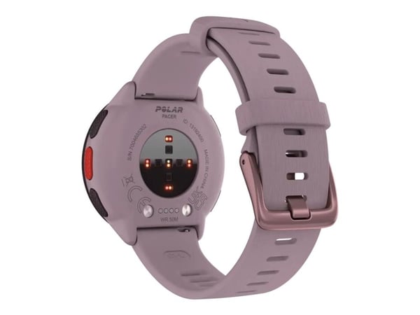 Polar Pacer - Smart klocka med band - silikon - bandstorlek: S/L - display 1.2" - 32 MB - Bluetooth - 40 g  - lila skymning