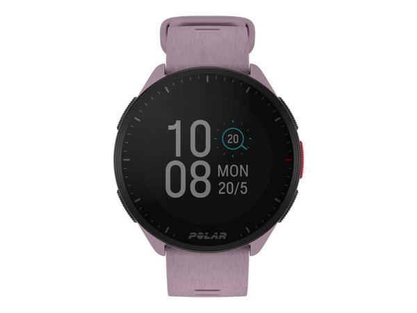 Polar Pacer - Smart klocka med band - silikon - bandstorlek: S/L - display 1.2" - 32 MB - Bluetooth - 40 g  - lila skymning