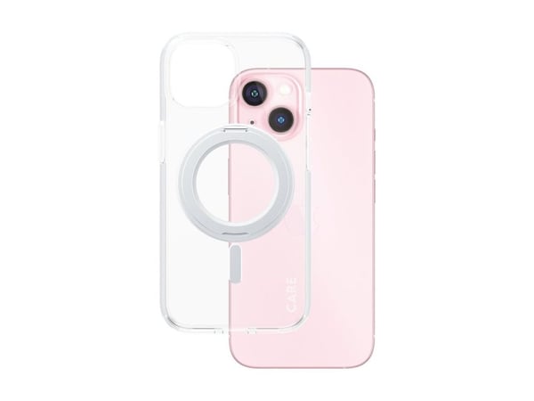 CARE by PanzerGlass - Baksidedeksel for mobiltelefon - med stativ - MagSafe-samsvar - termoplast-polyuretan (TPU), polykarbonat (PC) - gjennomsikti...