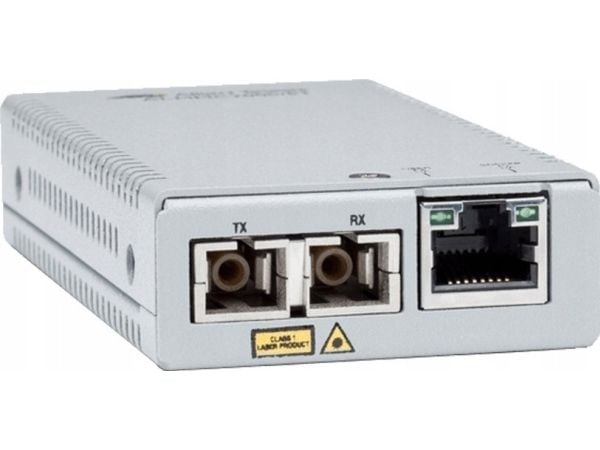 Allied Telesis AT MMC2000/SC - Fibermedieomformer - 1GbE - 10Base-T, 1000Base-SX, 100Base-TX, 1000Base-T - RJ-45 / SC flermodus - opp til 500 m - 8...