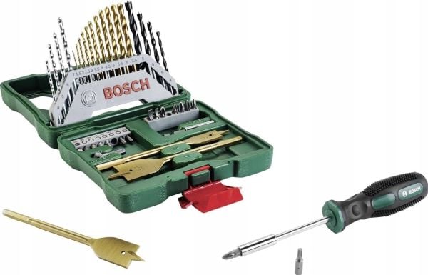 Bosch X-Line verktøysett, 40 deler tilbehørsett med skrutrekker