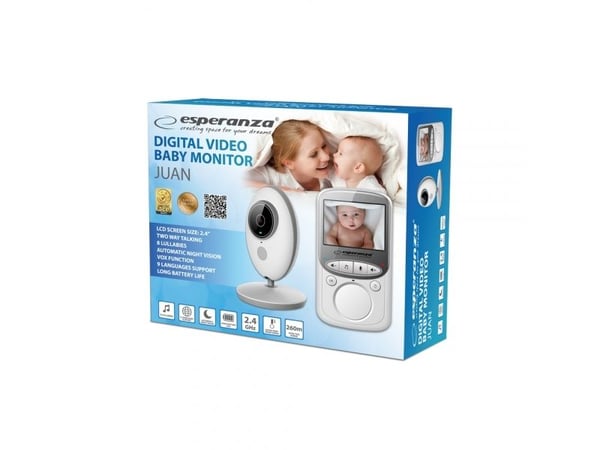 Esperanza EHM003 LCD-vauvamonitori 2.4" valkoinen