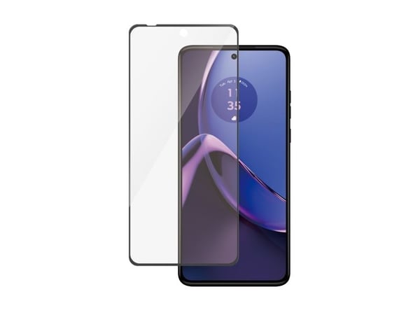 PanzerGlass - Skjermbeskyttelse for mobiltelefon - ultrabred passform - glass - rammefarge svart - for Motorola Moto G72, G84