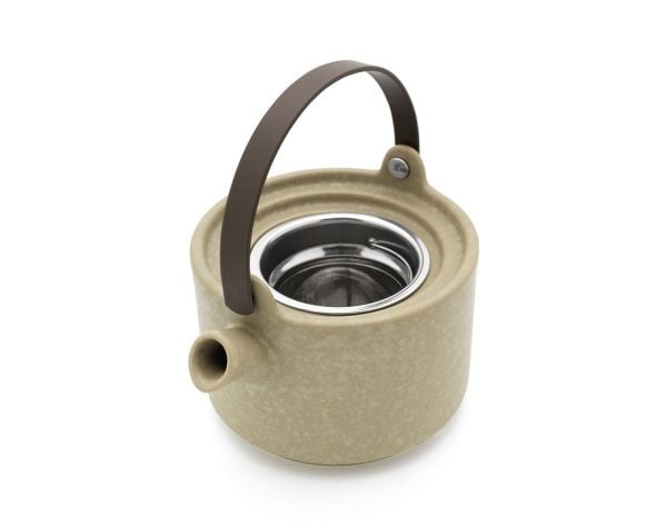 Bredemeijer Umea, Enkel tekanne, 500 ml, Grå, Steintøy, Infusjonsfilter, Rustfritt stål