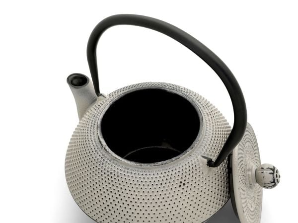 Bredemeijer Jang, Enkel tekanne, 1100 ml, Grå, Støpejern, Bryggefilter, Rustfritt stål