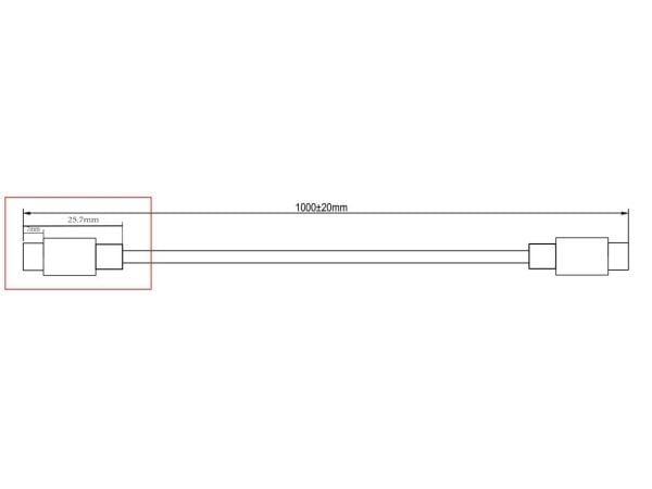 MicroConnect - USB-kabel - USB-C (hann) til USB-C (hann) - USB 3.2 Gen 2 - 1 m - USB Power Delivery (100 W) - svart