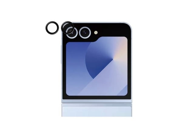 PanzerGlass SAFE. by ® Kameralinsebeskytter for Samsung Galaxy Z Flip6 | Svart, Samsung, Samsung - Galaxy Z Flip6, Tørr applikasjon, Ripebestandig,...