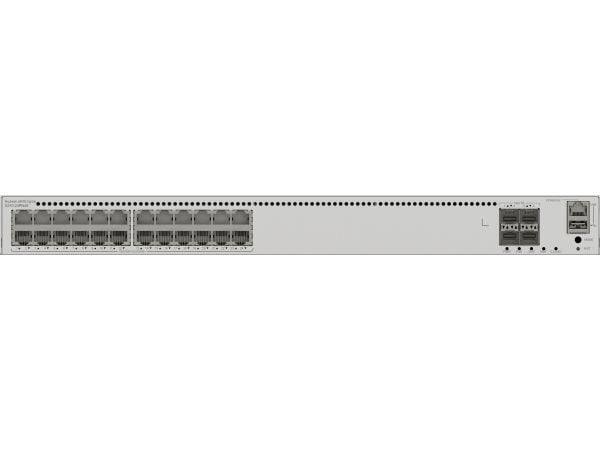 Huawei eKitEngine S310 Series S310-24PN4X - Switch - L2+ - Styrt - 24 x 10/100/1000/2.5G (PoE+) + 4 x 1 Gigabit / 10 Gigabit SFP+ - front til side ...