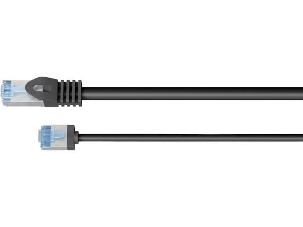 Goobay 74315, 0,15 m, Cat6a, U/FTP (STP), RJ-45, RJ-45, musta