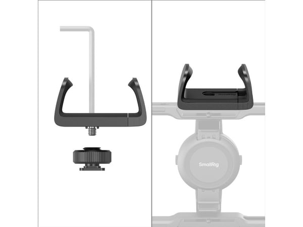 SmallRig 4600, Monteringsklämma, Svart, Gjuten aluminium, Plast, Silikon, Kina, 67,5 mm, 34 mm