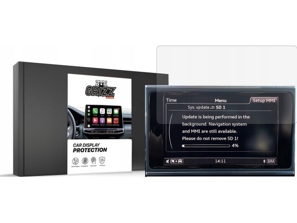 GrizzGlass matt folie GrizzGlass CarDisplay Protection for Audi A6 C7 MMI 8" 2012-2018