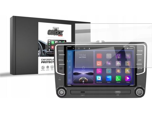 GrizzGlass GrizzGlass Car Display Beskyttelse Keramisk Film for Android 2DIN 7" Volkswagen Skoda Seat Bilradio