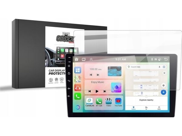 GrizzGlass keramisk film CarDisplay Protection til Android bilradio Allnoel A3454 10"
