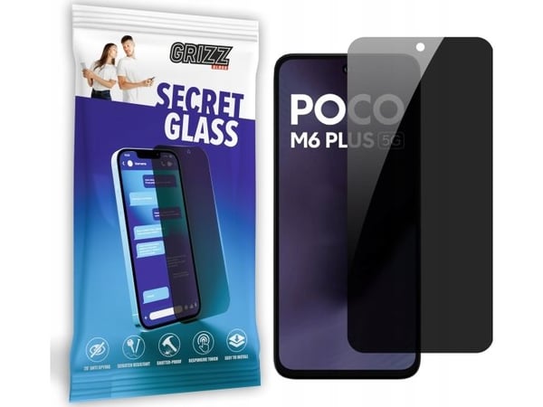 GrizzGlass GrizzGlass SecretGlass Privacy Glass for Xiaomi POCO M6 Plus 5G