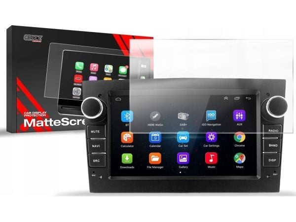 GrizzGlass matt folie GrizzGlass CarDisplay-beskyttelse til bilradio Android Opel 2DIN 7"