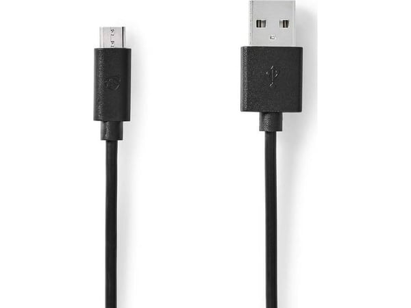 Nedis CCGL60500BK20, 2 m, USB A, Micro-USB B, USB 2.0, 0,48 Gbit/sek., Lajittelu