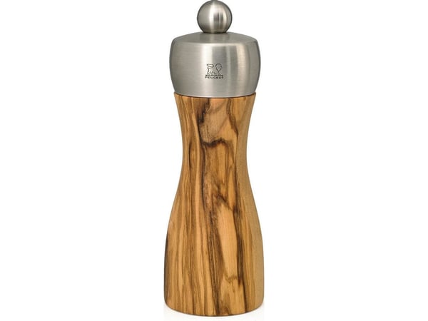 Peugeot Fidji, Saltkvern, Tre, Rustfritt stål, Salt, Rustfritt stål, Tre, 150 mm