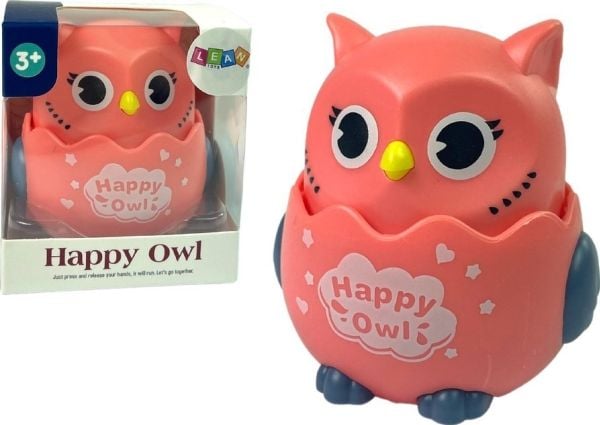 LeanToys Vauvan pöllö Sensory Pinkki