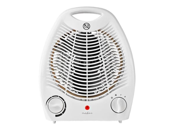 Nedis - Varmevifte - bordtopp, frittstående - 2 kW - hvit