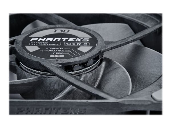 Phanteks PH-F120T30_BG Tietokoneen jäähdytysjärjestelmän tuuletin 12 cm Musta 1 kpl