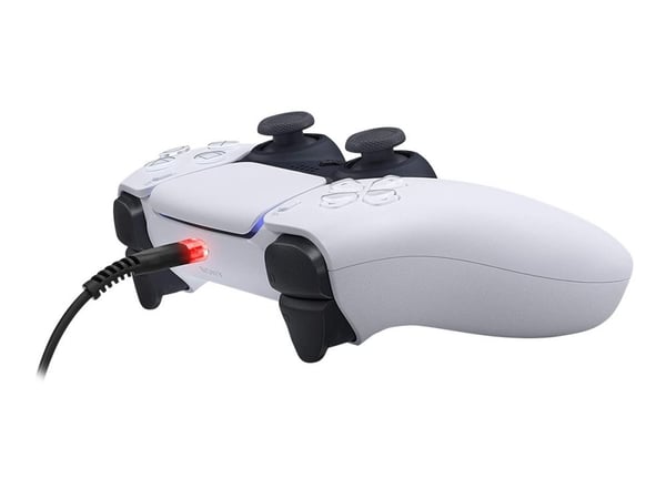 Raiden - USB-kabel - USB (hane) till USB-C (hane) röd LED-bakgrundsbelysning - 3 m - för Sony DualSense