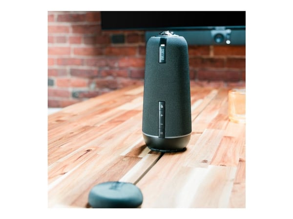 Owl Labs Meeting Owl 4+ - Videokonferanseinnretning - Certified for Microsoft Teams Rooms - koksgrå - med Owl Labs Expansion Mic - power adapter in...