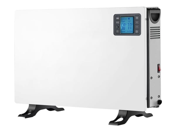 Denver SCH-2105, Konvektorisähköinen tilalämmitin, Amazon Alexa / Apple Siri / Google Home, Sisätila, Lattia, Valkoinen, Muovi, Metalli