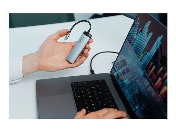 Verbatim - Hub - 2 x SuperSpeed USB 3.0 + 1 x HDMI - stasjonær