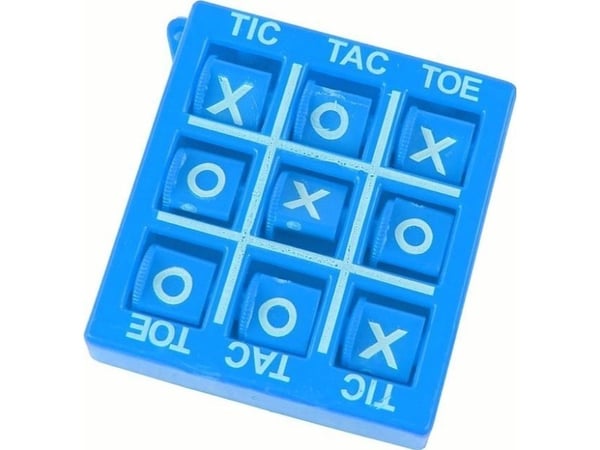 LeanToys Circle and Cross Game 4,5 cm sininen
