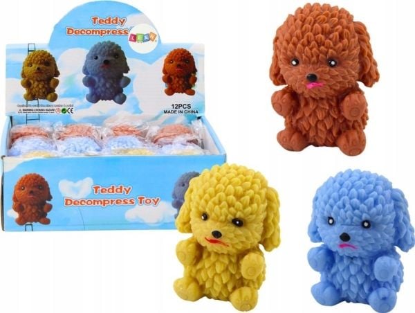 LeanToys Gniotek Snuttehund klämbar gummi anti-stress