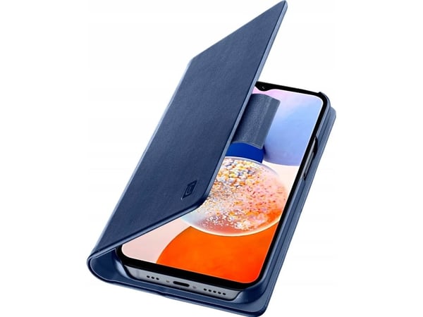 Cellular Line Galaxy A15 4G/5G lommebok med kortspor, blå