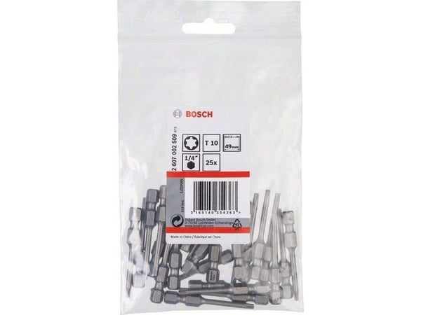 Bosch bits T10 XH 49 mm 25 st